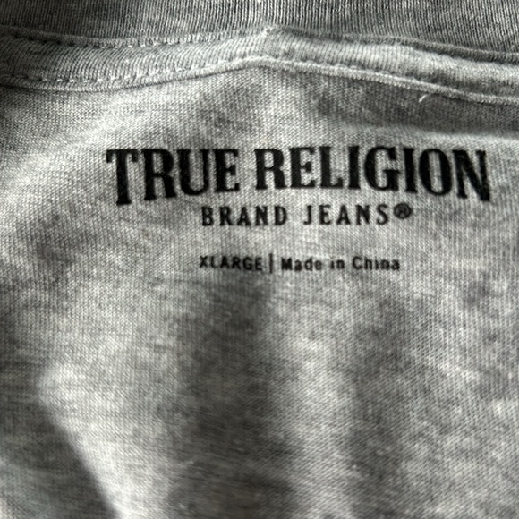 True Religion Heather Grey rainbow tee - Picture 4 of 7
